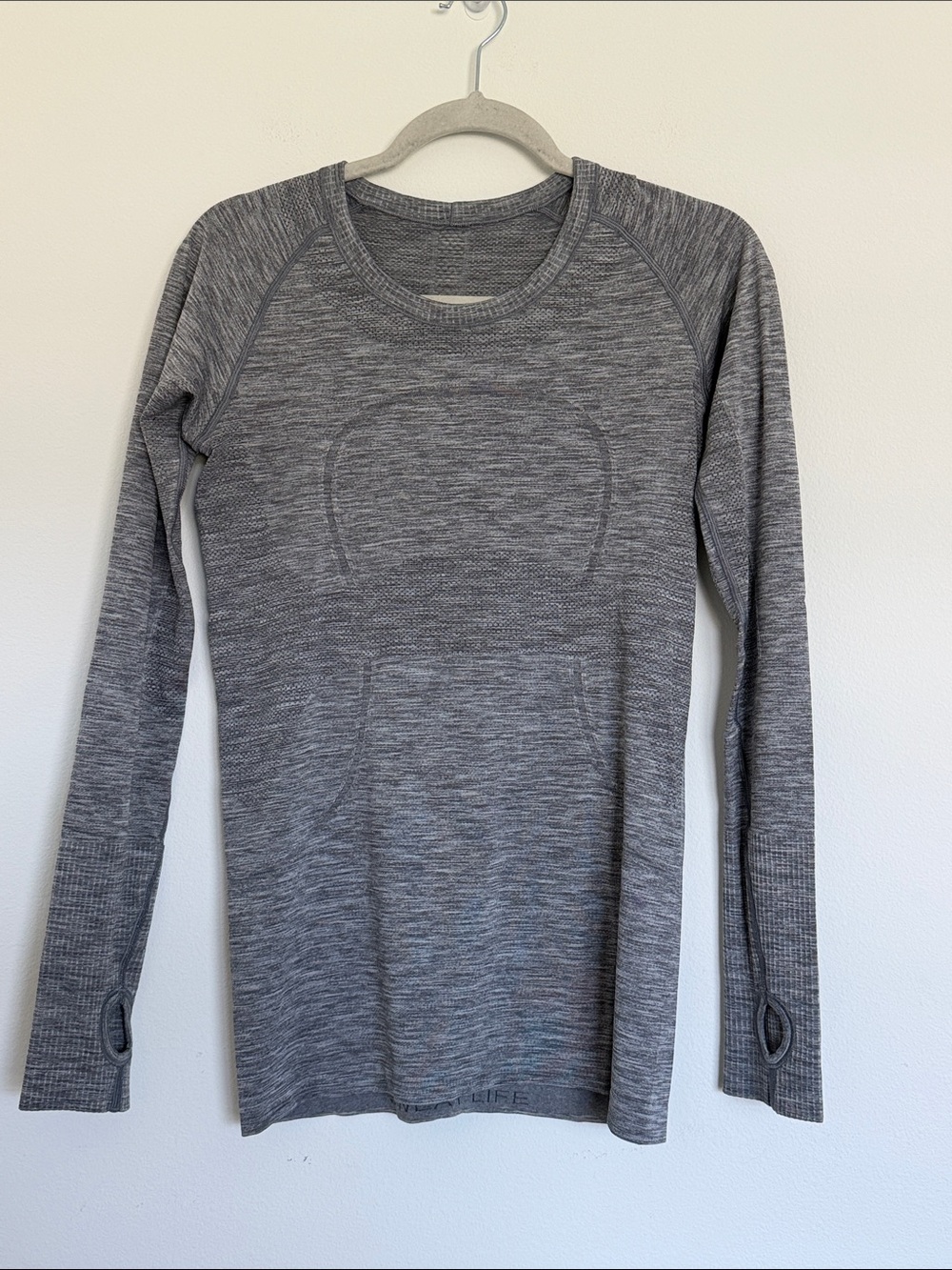 Heather Gray Long Sleeve Seamless Top